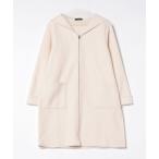 コート アウター ボア素材フードデザインコート レディース