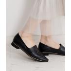 パンプス 「Made in Japan」「卑弥呼」「撥水」メタルラインソフトレザーフラットパンプス/653101