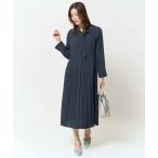 ショッピングワンピース ワンピース 「洗える」ボウタイプリーツワンピース