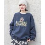 トレーナー スウェット アソートエンブレム裏毛プルオーバー レディース