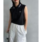 ポロシャツ ポロ 「WEB先行予約」「FRED PERRY/フレッドペリー」 ツインティップライン ノースリーブポロシャツ レディース