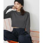 tシャツ フライスクロップドプルオーバー レディース