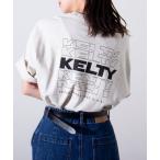 tシャツ 「KELTY×GLOSTER」別注 バックタイポロゴプリントTシャツ ワンポイントワッペン メンズ レディース