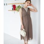 「mysty woman」 ノースリーブワンピース FREE モカ レディース