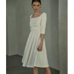  платье Drape flare one piecedore-p Flare One-piece 