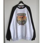  футболка тренировочный [FOXRUN/ лиса Ran ] Vintage Graphics Fleece Sweatshirt мужской женский 