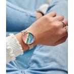 腕時計 「OLIVIA BURTON/オリビアバートン」アンダーザシー - マーメイドテール ローズゴールド/シルバーブークルメッシュ レディース メ