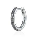  серьги [ ограничение развитие ]*HAWAIIAN~ split обруч серьги / хирургический нержавеющая сталь ( металл аллергия соответствует )[LION HEART / лев Heart ]