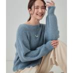 ショッピングラメ ニット セーター 「S-LL」大人上品な ラメフェザー ボートネックニット レディース