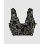 ショッピングチューブトップ チューブトップ ベアトップ PATCHWORK JACQUARD BUSTIER