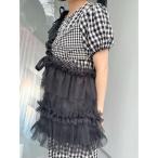 トートバッグ ドロストチュールリボントートバッグ レディース