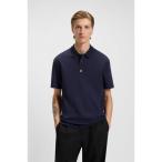 ショッピングポロシャツ メンズ ポロシャツ コットンインターロック ポロシャツ スタックロゴ メンズ