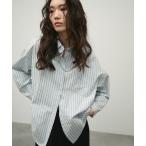ブラウス シャツ Long sleeve striped shirt / ロングスリーブストライプシャツ レディース