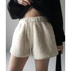 ショッピングショートパンツ パンツ 「 ２color 」ハイウエストボアショートパンツ ／ highwaist boa short pants レディース