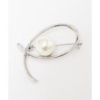 ブローチ ラウンドパールブローチ レディース