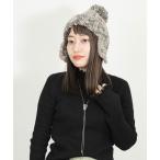 「CA4LA」 ニットキャップ ONESIZE ブラック レディース