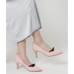 パンプス リボンポインテッドパンプス