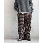 パンツ もみの木のチェックパンツ レディース