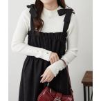 ワンピース 肩リボンジャンスカ