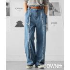 パンツ フリンジデニムパンツ レディース メンズ