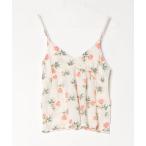 「American Eagle」 花柄キャミソールブラウス M ホワイト レディース