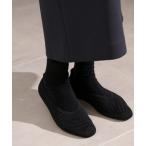 パンプス eco ウォッシャブルニットフラットシューズ