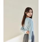 ニット セーター ソデカフスＶネックカーデニット291825 レディース