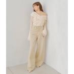 ジーンズ デニム デニムパンツ 「2サイズ展開」ミッドウエストストレートワイドデニム レディース