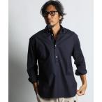シャツ SHORT COLLAR PO SHIRT:バックサテン ショートカラー プルオーバーシャツ メンズ