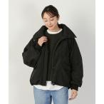 コート アウター ビックカラー中綿ブルゾン レディース