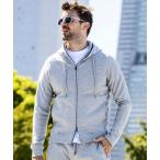 ショッピングリゾート パーカー 1PIU1UGUALE3 RELAX(ウノピゥウノウグァーレトレ リラックス)テープロゴ サイドロゴ ジップフーディー ジップパーカー メン