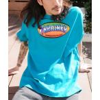 tシャツ NINETY-FIVE BY SPANKY S/S T-SHIRTS/スラッシャーボックスシルエット前面プリント半袖Tシャツ メンズ レディ