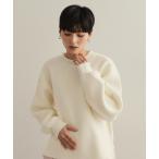 ニット セーター パール調ボタン付ニット「洗濯機洗い可/抗ピル」 レディース