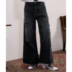 ショッピングダメージ ジーンズ 「BLAYMORE」Damage Wide Denim Pants / ダメージ加工 メンズ レディース
