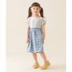 ワンピース チェック ワッフル切り替え ワンピース 2025SS(90〜150cm) キッズ 子供服 女の子