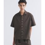 コート ジャケット Silk Blend Drawstring Open Coller Short Sleeve Jaket メンズ レディース