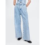 ショッピングGAP ジーンズ デニム デニムパンツ 365 ハイライズ ウルトラソフト プリーツ デニムトラウザー レディース