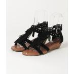 「Minnetonka」 ヒールサンダル US6 ブラック レディース