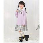 ワンピース チェックプリーツ ドッキングワンピース キッズ 子供服 女の子