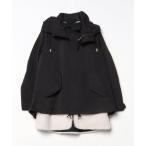 「THE RERACS」 ボア ライナー付  ショートモッズコート 40 ブラック メンズ