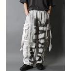 カーゴパンツ 2WAY Twill & Denim Wide Cargo Pants/2WAY スプレー加工 デニム ツイル ワイド カーゴパンツ カ