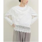 ブラウス シャツ レーススカーフカラートップス レディース