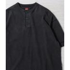 tシャツ 「Healthknit」Henleyneck S/S Tee Sulfur dye / 硫化染め ヘンリーネック Tシャツ メンズ レディ
