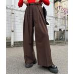 パンツ 「NET限定」ボウタイワイドパンツ レディース