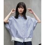 ブラウス シャツ コットンリヨセルオックスリブヘムシャツ レディース