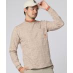 tシャツ 「GOLF」フォントジャガード モックネック メンズ