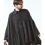ショッピングポンチョ シャツ アシンメトリーギャザーポンチョSH(シャツ) メンズ