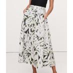 スカート ポプリン ボタンダウン ミディスカート