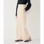 パンツ SHIPS Colors:「手洗い可能/セットアップ対応可」ストレッチ ジョーゼット ワイドパンツ レディース