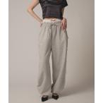 ショッピングレディ 夏 スウェットパンツ ジャージ Side Line Ribbon Sweat Pants / サイドラインリボンスウェットパンツ ルーズシルエット レディ